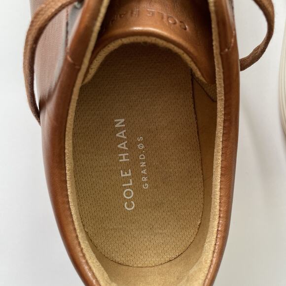 Cole Haan Grand OS Men's Sz 10 Brown Leather Lace Up Shoes Sneaker Casual EUC - Picture 10 of 10